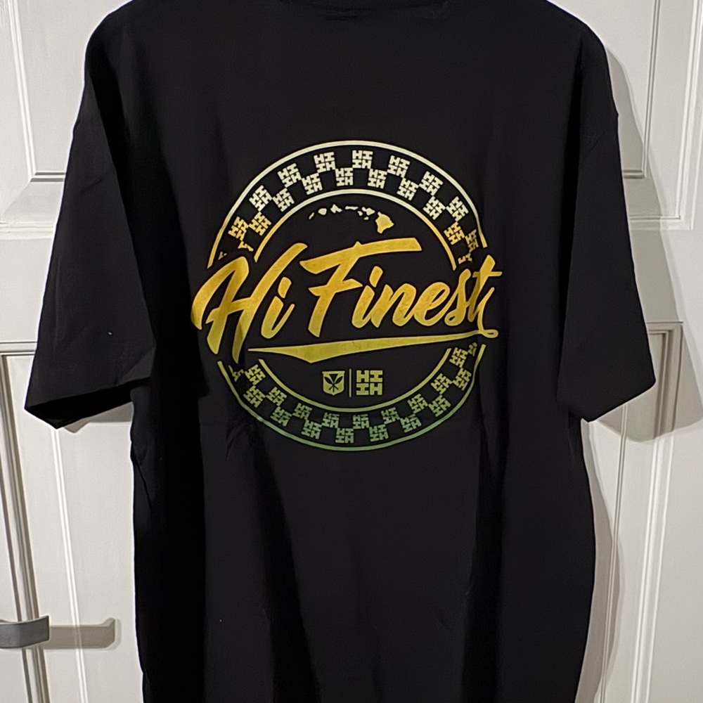 New Hi Finest Mens Large Black T-Shirt with free bag - Picture 2 of 5